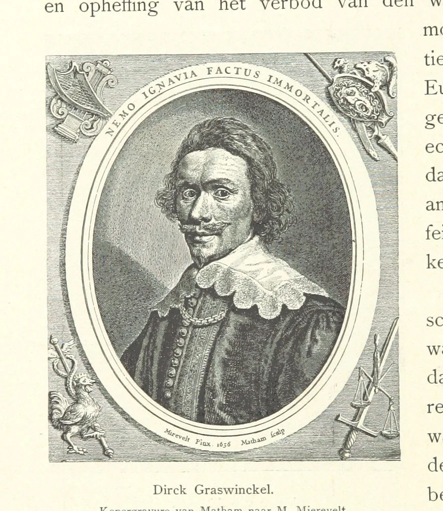 An illustration from Onze Gouden Eeuw. De Republiek der Vereenigde Nederlanden in haar bloeitijd ... Geïllustreerd onder toezicht van J. H. W. Unger, 1896, leaf 380