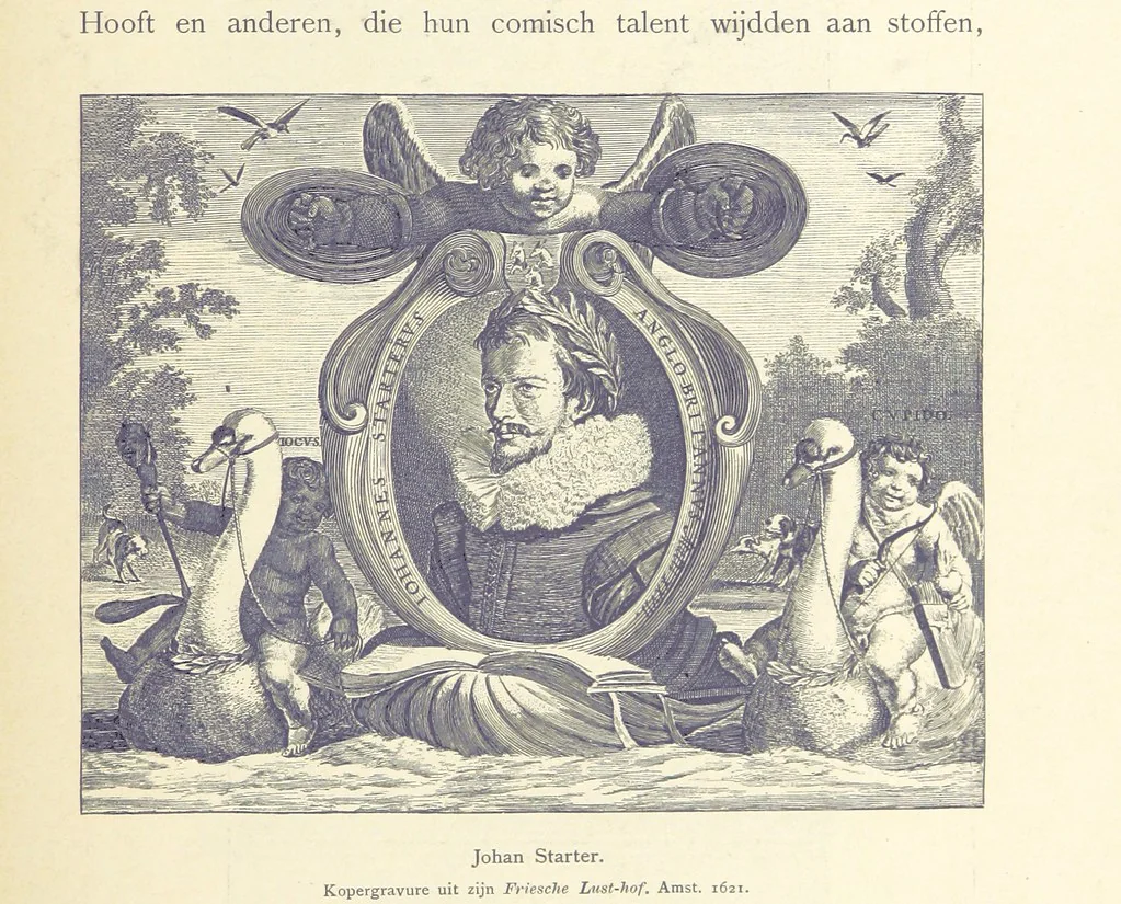 An illustration from Onze Gouden Eeuw. De Republiek der Vereenigde Nederlanden in haar bloeitijd ... Geïllustreerd onder toezicht van J. H. W. Unger, 1896, leaf 413