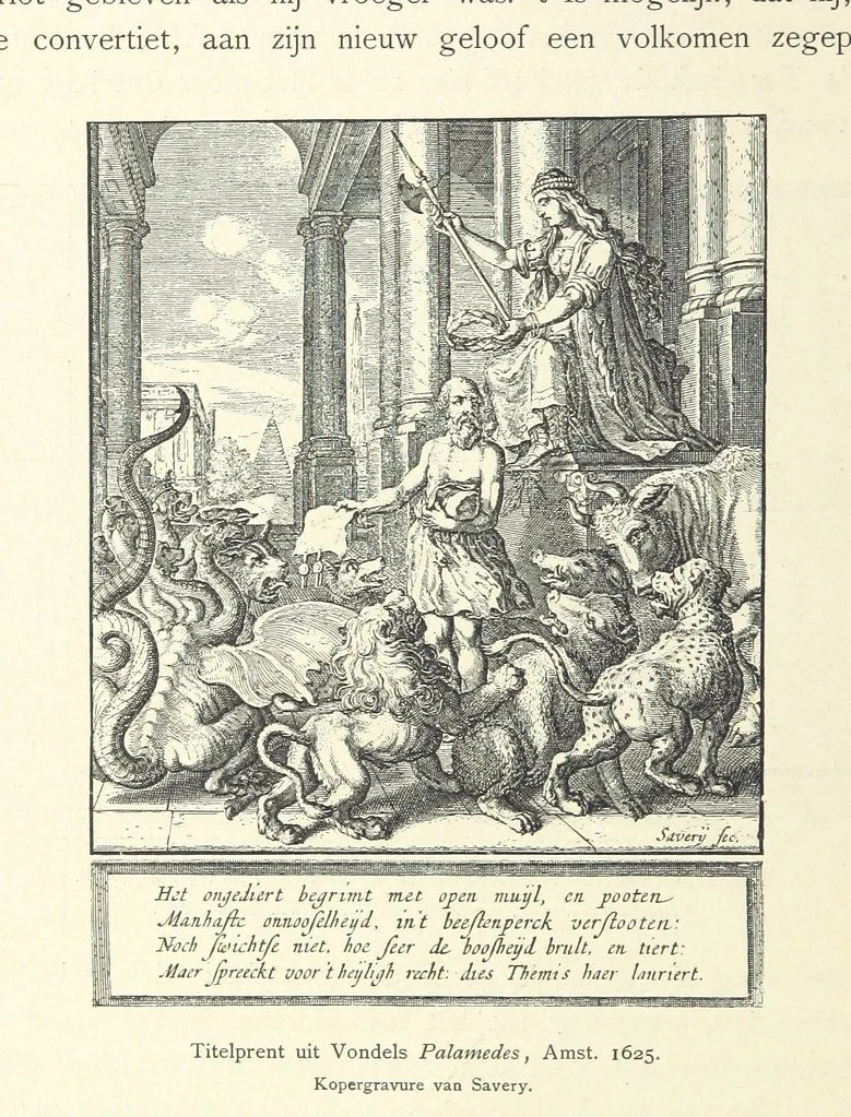 An illustration from Onze Gouden Eeuw. De Republiek der Vereenigde Nederlanden in haar bloeitijd ... Geïllustreerd onder toezicht van J. H. W. Unger, 1896, leaf 428