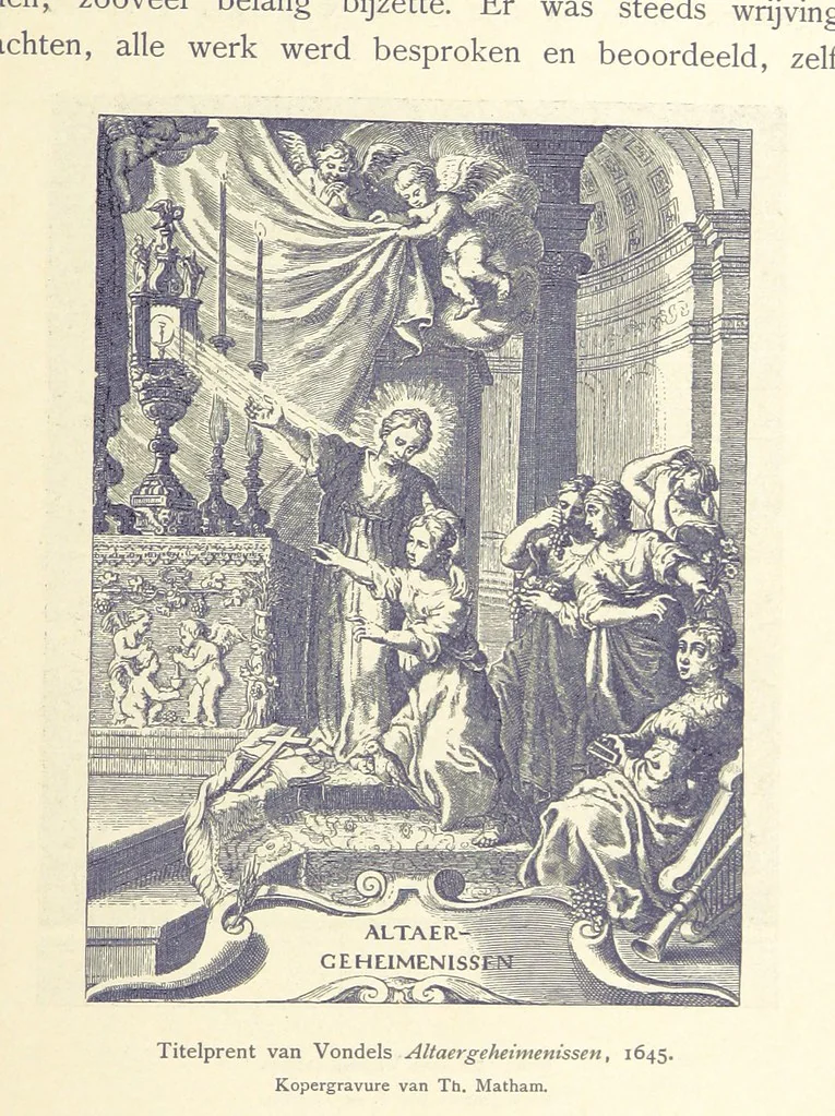 An illustration from Onze Gouden Eeuw. De Republiek der Vereenigde Nederlanden in haar bloeitijd ... Geïllustreerd onder toezicht van J. H. W. Unger, 1896, leaf 435
