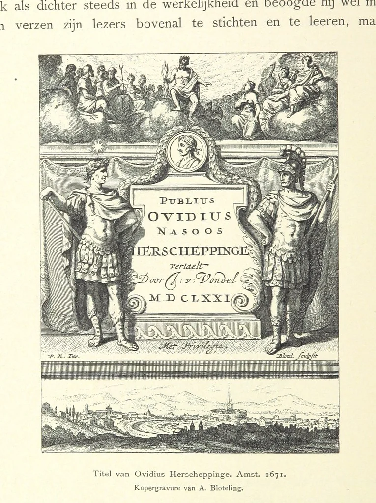 An illustration from Onze Gouden Eeuw. De Republiek der Vereenigde Nederlanden in haar bloeitijd ... Geïllustreerd onder toezicht van J. H. W. Unger, 1896, leaf 438