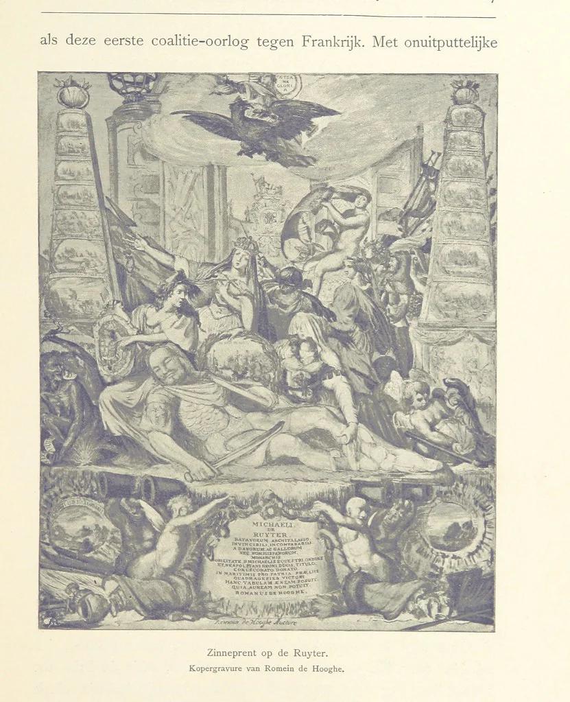 An illustration from Onze Gouden Eeuw. De Republiek der Vereenigde Nederlanden in haar bloeitijd ... Geïllustreerd onder toezicht van J. H. W. Unger, 1896, leaf 45