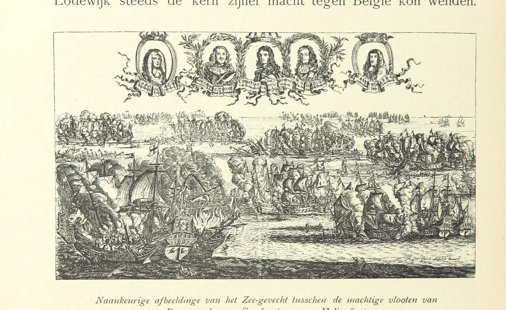 An illustration from Onze Gouden Eeuw. De Republiek der Vereenigde Nederlanden in haar bloeitijd ... Geïllustreerd onder toezicht van J. H. W. Unger, 1896, leaf 46