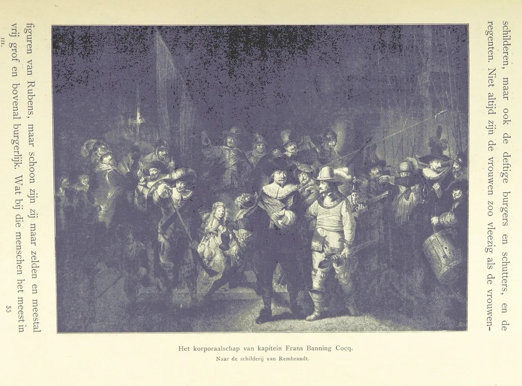 An illustration from Onze Gouden Eeuw. De Republiek der Vereenigde Nederlanden in haar bloeitijd ... Geïllustreerd onder toezicht van J. H. W. Unger, 1896, leaf 469