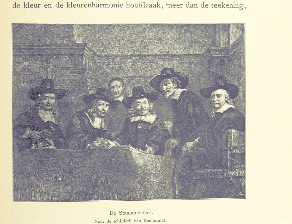 An illustration from Onze Gouden Eeuw. De Republiek der Vereenigde Nederlanden in haar bloeitijd ... Geïllustreerd onder toezicht van J. H. W. Unger, 1896, leaf 471