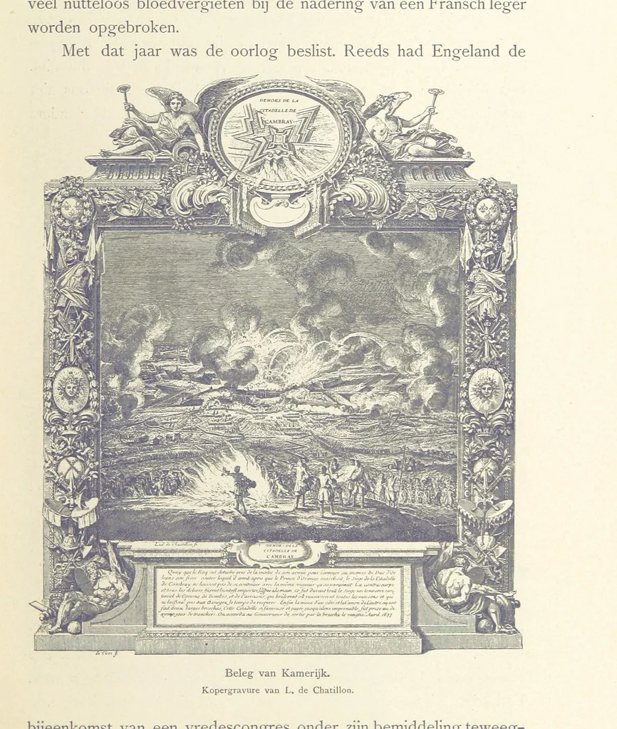 An illustration from Onze Gouden Eeuw. De Republiek der Vereenigde Nederlanden in haar bloeitijd ... Geïllustreerd onder toezicht van J. H. W. Unger, 1896, leaf 49