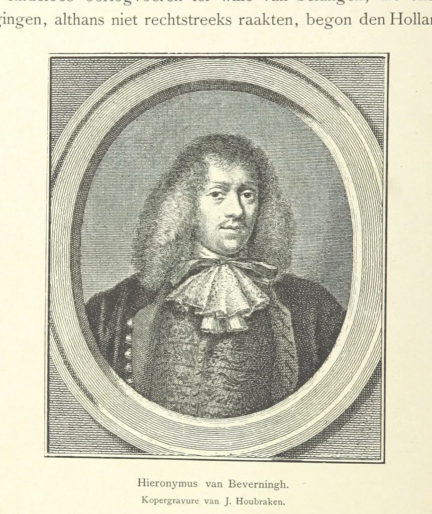 An illustration from Onze Gouden Eeuw. De Republiek der Vereenigde Nederlanden in haar bloeitijd ... Geïllustreerd onder toezicht van J. H. W. Unger, 1896, leaf 50