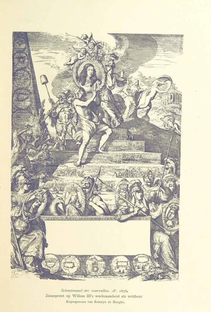 An illustration from Onze Gouden Eeuw. De Republiek der Vereenigde Nederlanden in haar bloeitijd ... Geïllustreerd onder toezicht van J. H. W. Unger, 1896, leaf 51