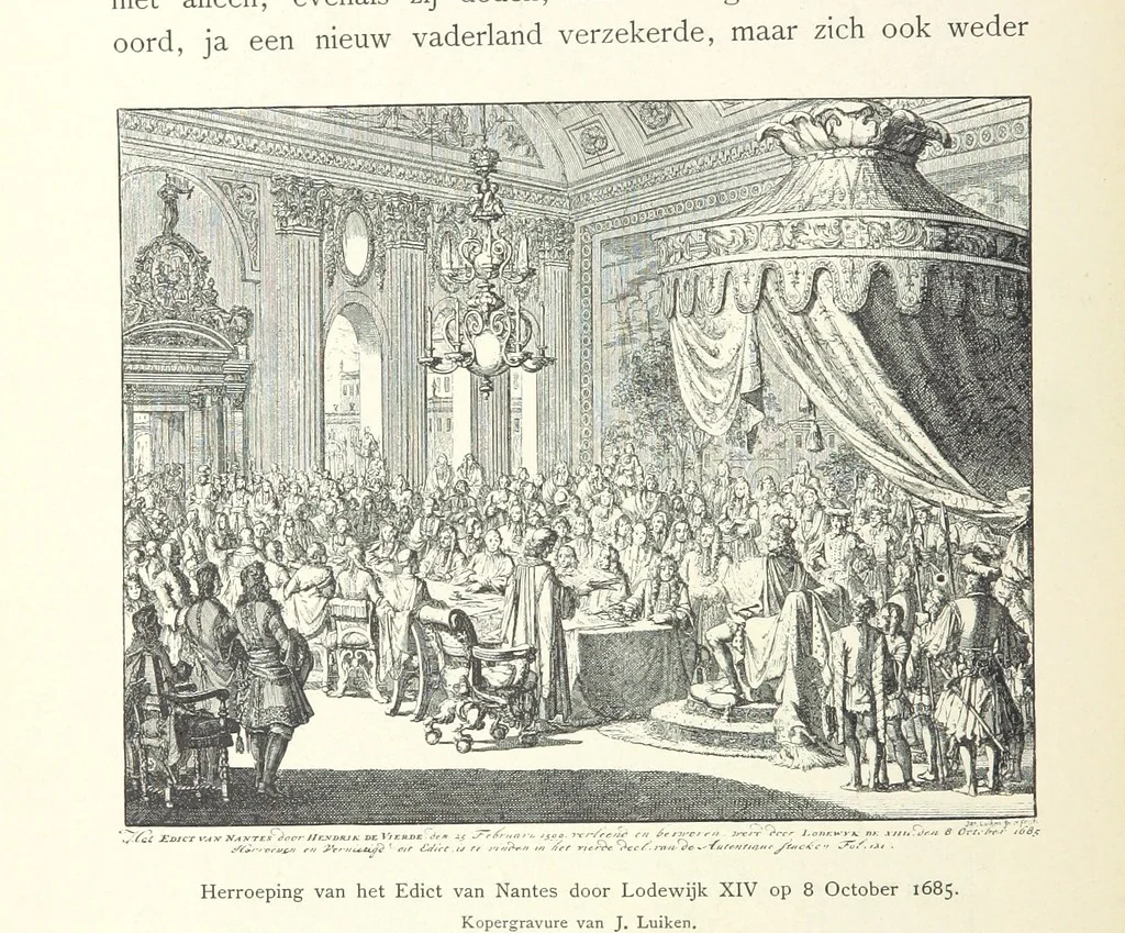 An illustration from Onze Gouden Eeuw. De Republiek der Vereenigde Nederlanden in haar bloeitijd ... Geïllustreerd onder toezicht van J. H. W. Unger, 1896, leaf 66