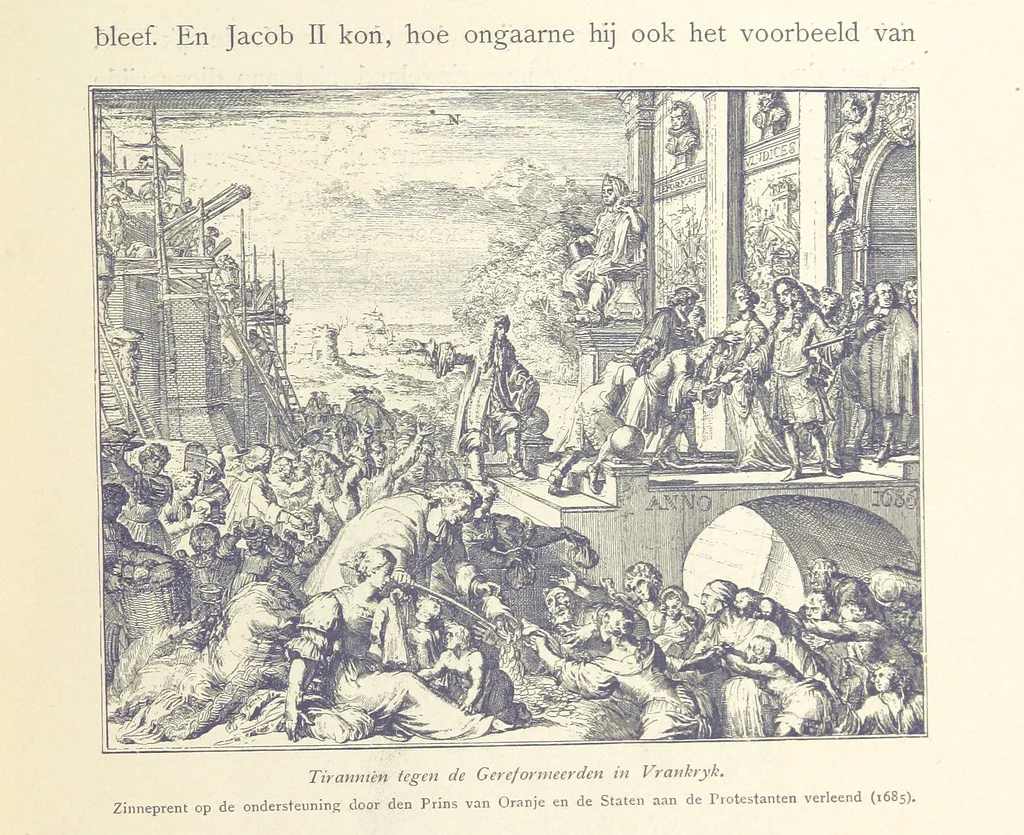 An illustration from Onze Gouden Eeuw. De Republiek der Vereenigde Nederlanden in haar bloeitijd ... Geïllustreerd onder toezicht van J. H. W. Unger, 1896, leaf 67