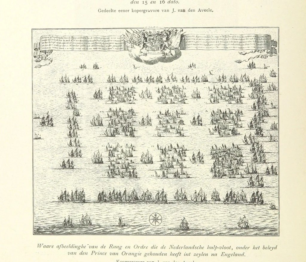 An illustration from Onze Gouden Eeuw. De Republiek der Vereenigde Nederlanden in haar bloeitijd ... Geïllustreerd onder toezicht van J. H. W. Unger, 1896, leaf 70