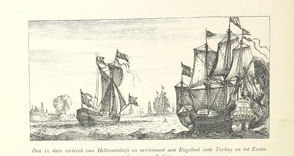 An illustration from Onze Gouden Eeuw. De Republiek der Vereenigde Nederlanden in haar bloeitijd ... Geïllustreerd onder toezicht van J. H. W. Unger, 1896, leaf 70