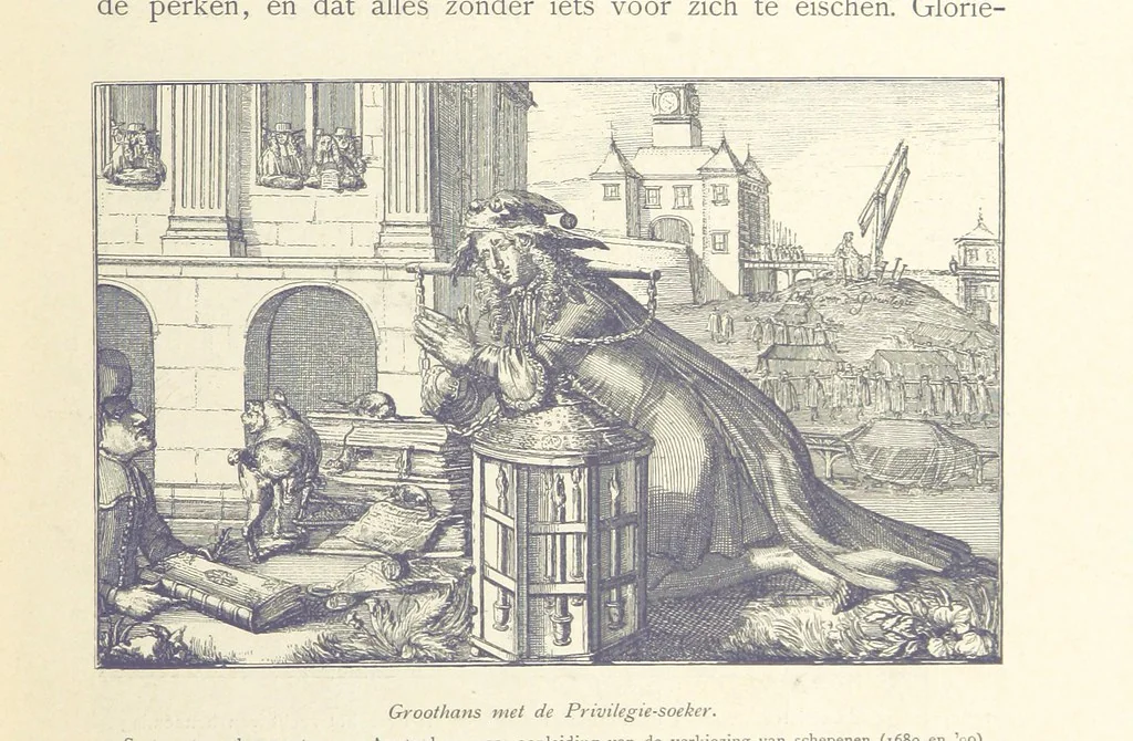 An illustration from Onze Gouden Eeuw. De Republiek der Vereenigde Nederlanden in haar bloeitijd ... Geïllustreerd onder toezicht van J. H. W. Unger, 1896, leaf 75