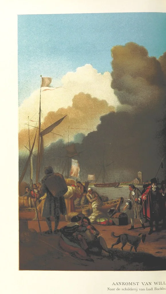 An illustration from Onze Gouden Eeuw. De Republiek der Vereenigde Nederlanden in haar bloeitijd ... Geïllustreerd onder toezicht van J. H. W. Unger, 1896, leaf 84