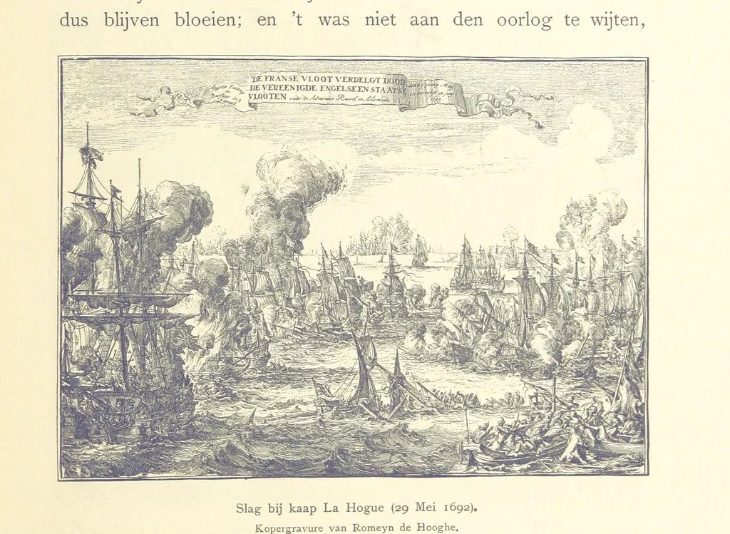 An illustration from Onze Gouden Eeuw. De Republiek der Vereenigde Nederlanden in haar bloeitijd ... Geïllustreerd onder toezicht van J. H. W. Unger, 1896, leaf 87
