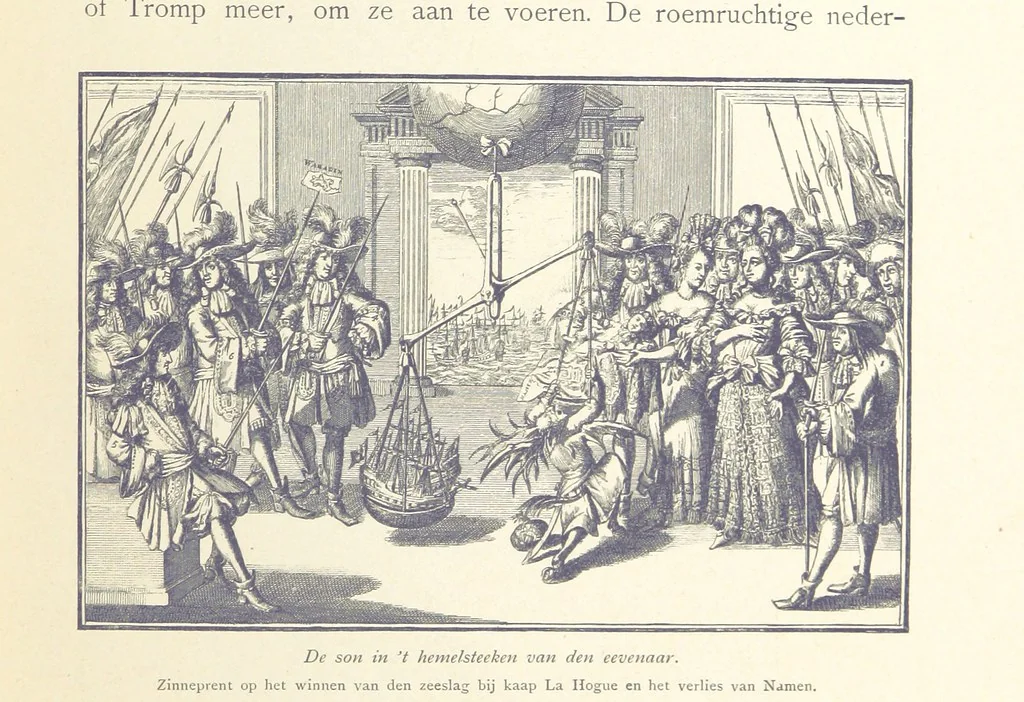An illustration from Onze Gouden Eeuw. De Republiek der Vereenigde Nederlanden in haar bloeitijd ... Geïllustreerd onder toezicht van J. H. W. Unger, 1896, leaf 89