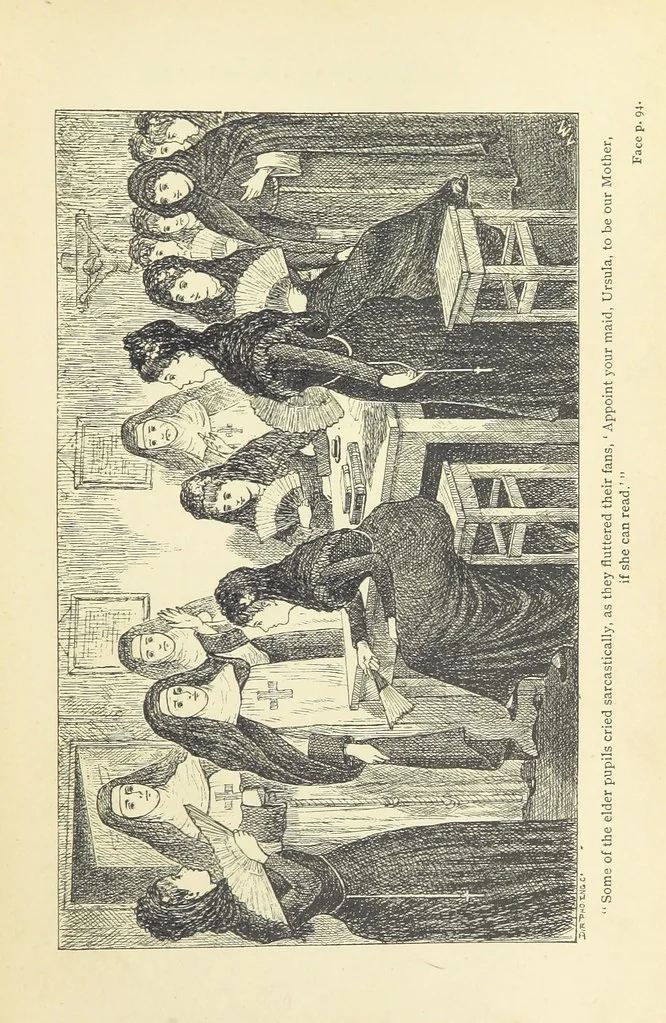 An illustration from Imprisoned in a Spanish Convent: an English girl's experiences, with other narratives and tales ... Second edition, 1886, leaf 101