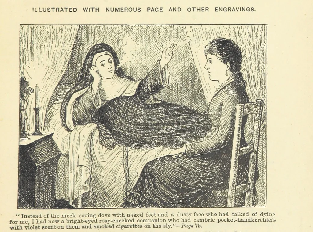 An illustration from Imprisoned in a Spanish Convent: an English girl's experiences, with other narratives and tales ... Second edition, 1886, leaf 441