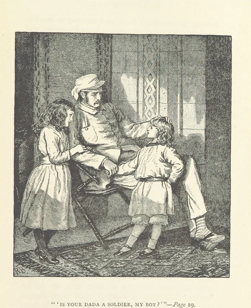 An illustration from My Brother Basil. [A novel.] ... With illustrations, etc, 1891, leaf 25