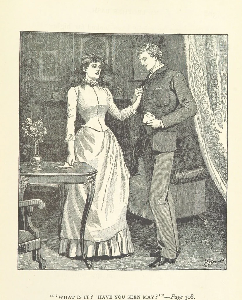 An illustration from My Brother Basil. [A novel.] ... With illustrations, etc, 1891, leaf 313