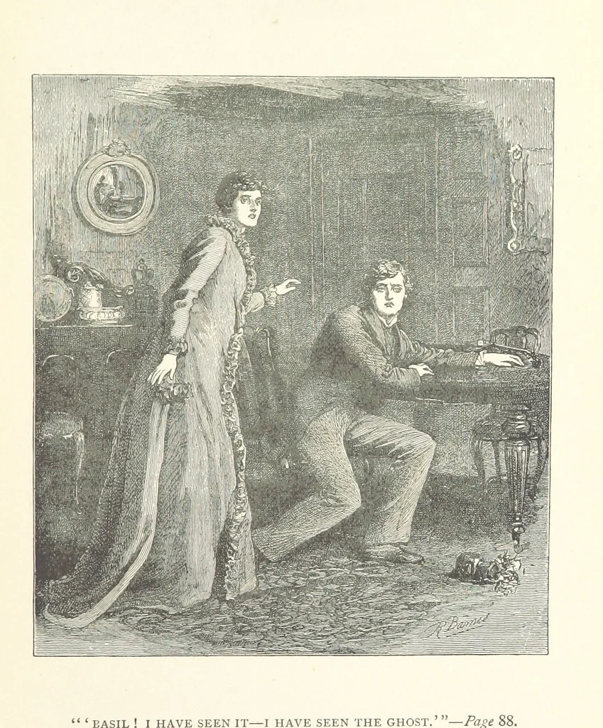 An illustration from My Brother Basil. [A novel.] ... With illustrations, etc, 1891, leaf 93