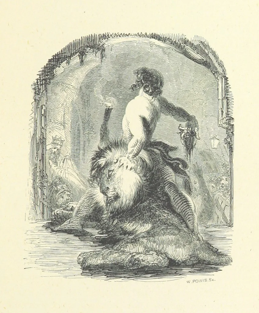 An illustration from England. [Historical tales, 1872, leaf 105