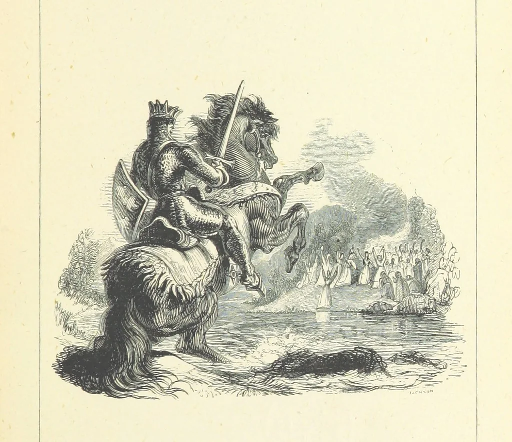 An illustration from England. [Historical tales, 1872, leaf 91