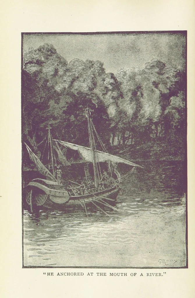 An illustration from Tamers of the Sea ... From the French ... by Mrs. Cashel Hoey. Illustrated, 1897, leaf 140