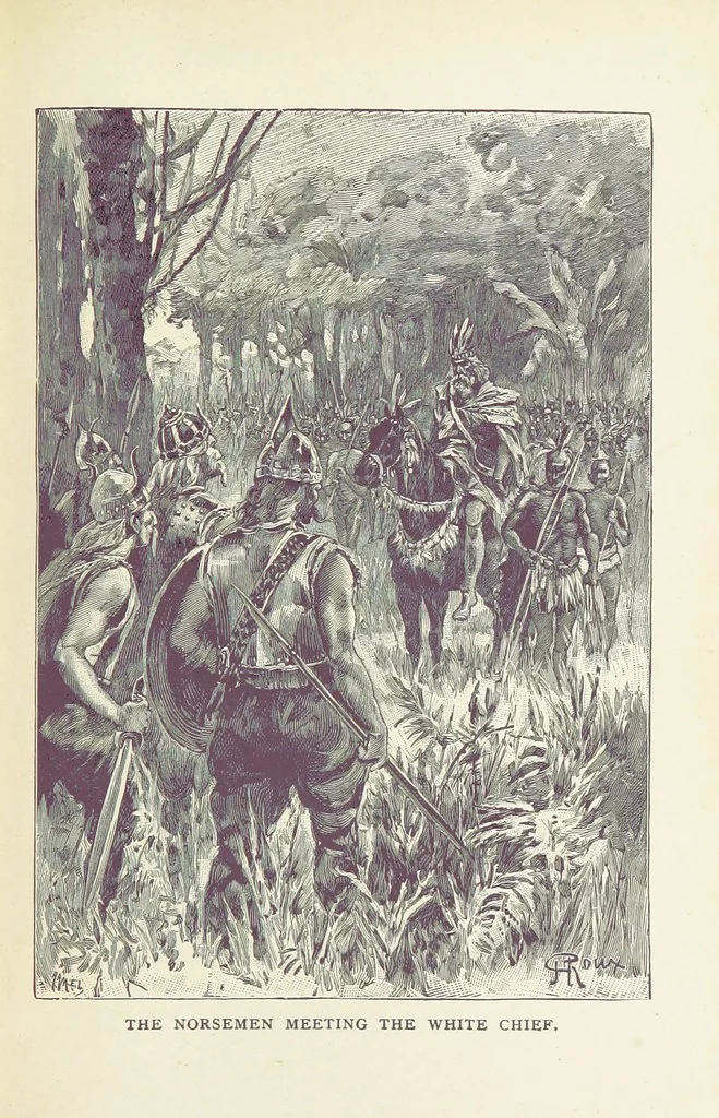 An illustration from Tamers of the Sea ... From the French ... by Mrs. Cashel Hoey. Illustrated, 1897, leaf 183