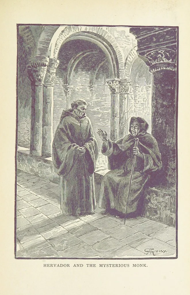 An illustration from Tamers of the Sea ... From the French ... by Mrs. Cashel Hoey. Illustrated, 1897, leaf 203