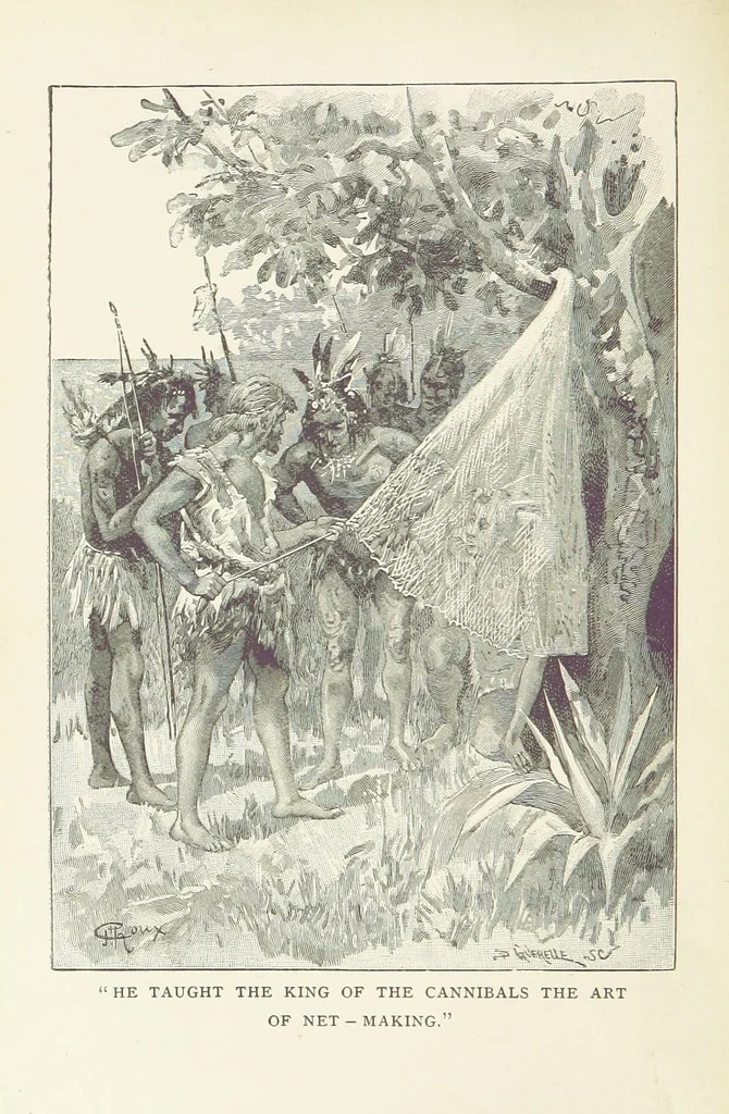 An illustration from Tamers of the Sea ... From the French ... by Mrs. Cashel Hoey. Illustrated, 1897, leaf 268
