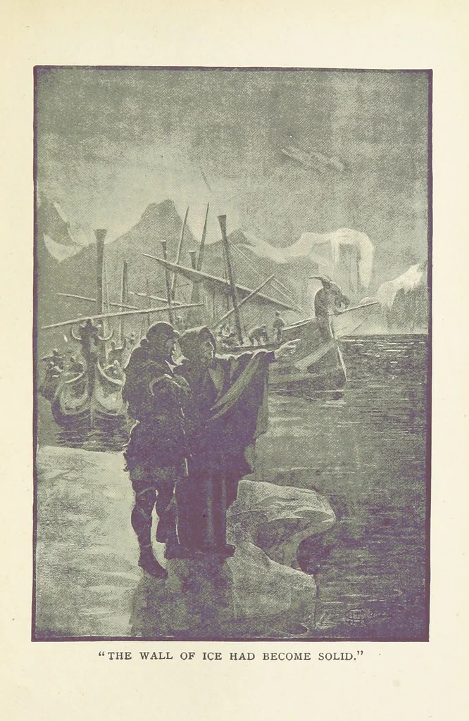 An illustration from Tamers of the Sea ... From the French ... by Mrs. Cashel Hoey. Illustrated, 1897, leaf 277