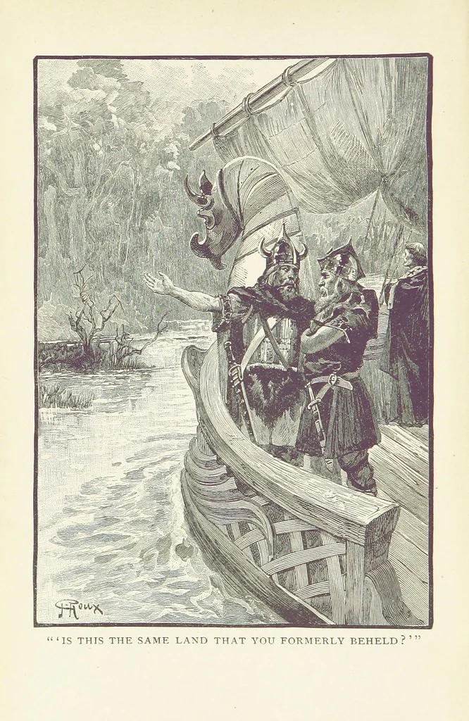 An illustration from Tamers of the Sea ... From the French ... by Mrs. Cashel Hoey. Illustrated, 1897, leaf 8