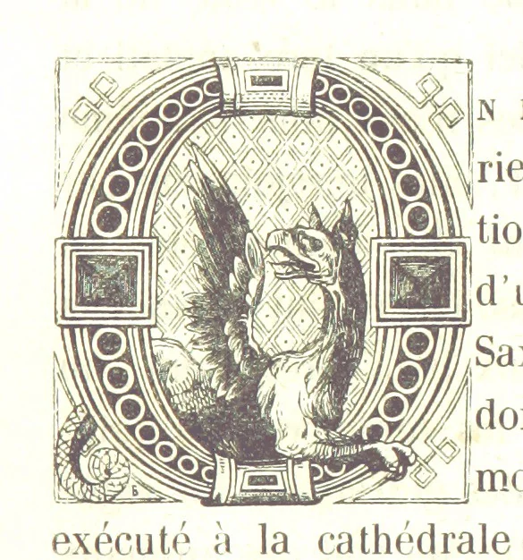 An illustration from Monographie de la Cathédrale de Nevers, 1854, leaf 185
