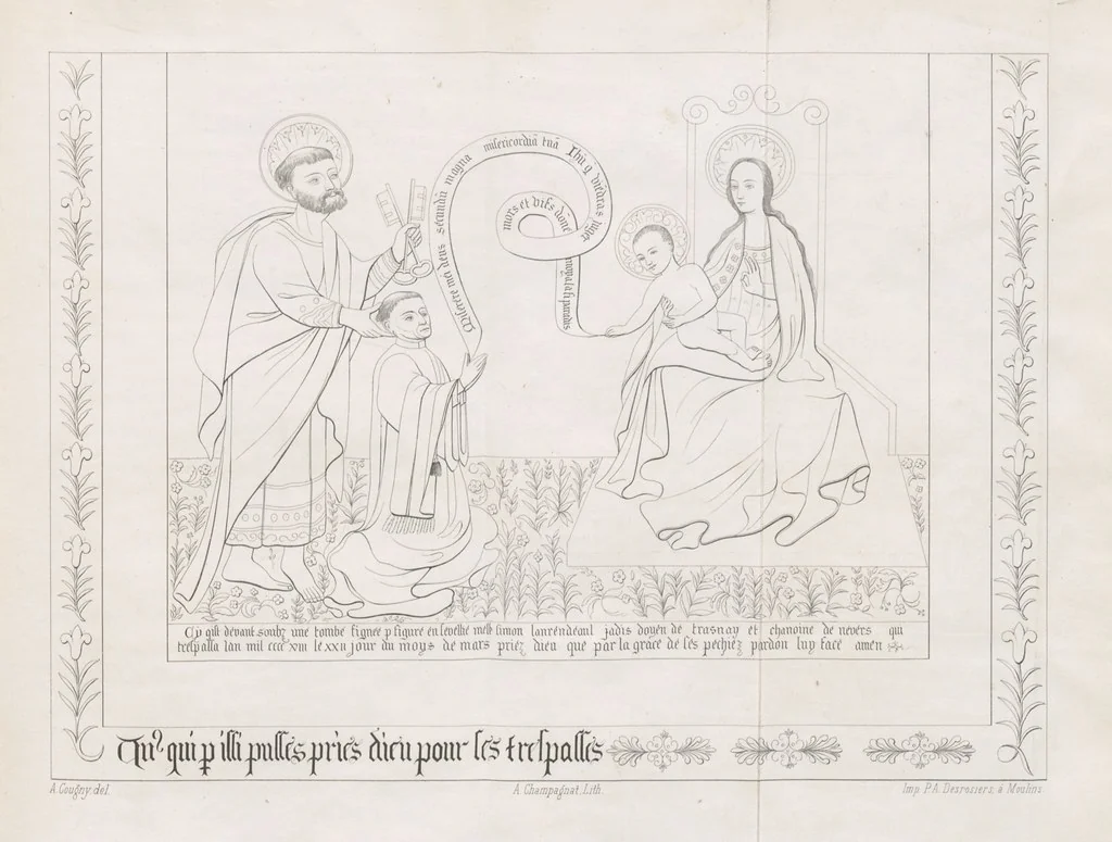 An illustration from Monographie de la Cathédrale de Nevers, 1854, leaf 251