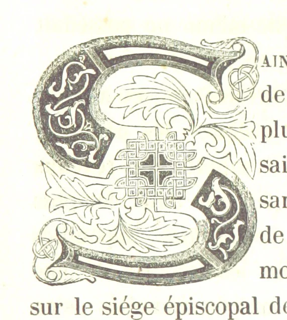 An illustration from Monographie de la Cathédrale de Nevers, 1854, leaf 35