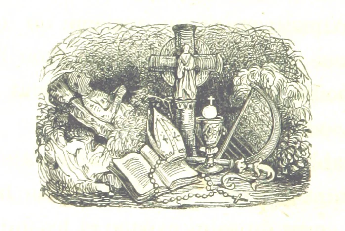 An illustration from Monographie de la Cathédrale de Nevers, 1854, leaf 64