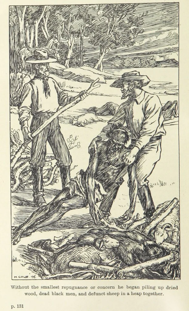 An illustration from Paving the Way. A romance of the Australian Bush, 1898, leaf 164