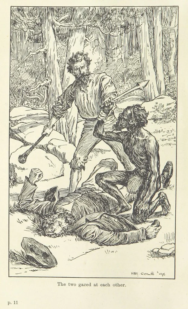 An illustration from Paving the Way. A romance of the Australian Bush, 1898, leaf 26