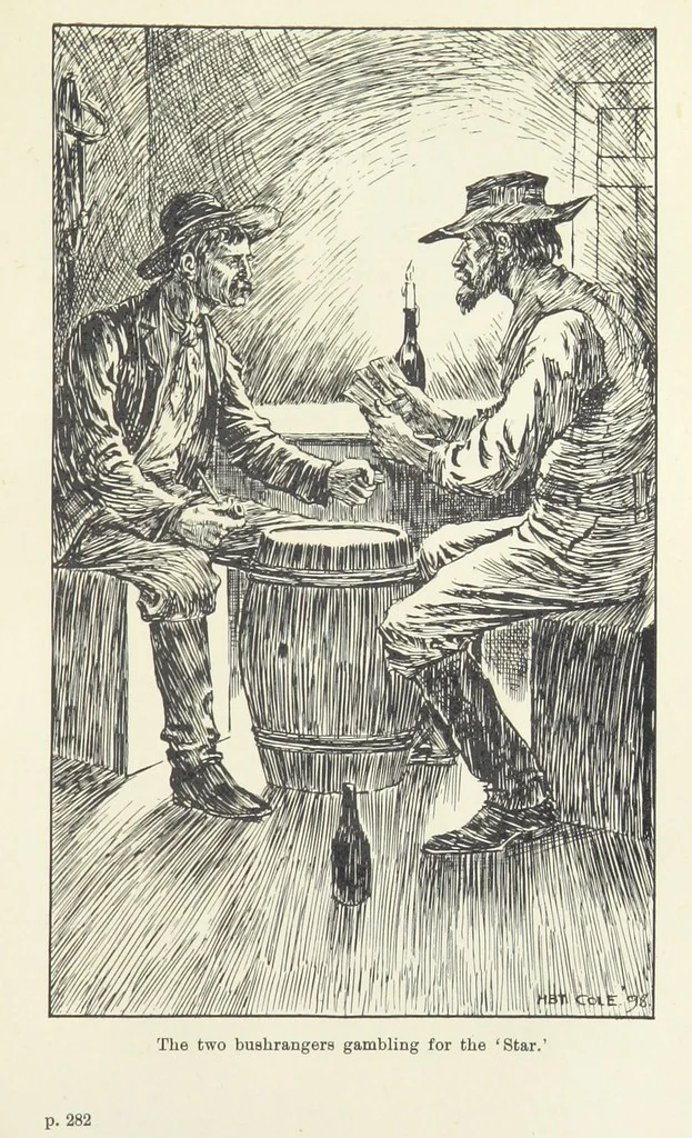An illustration from Paving the Way. A romance of the Australian Bush, 1898, leaf 325