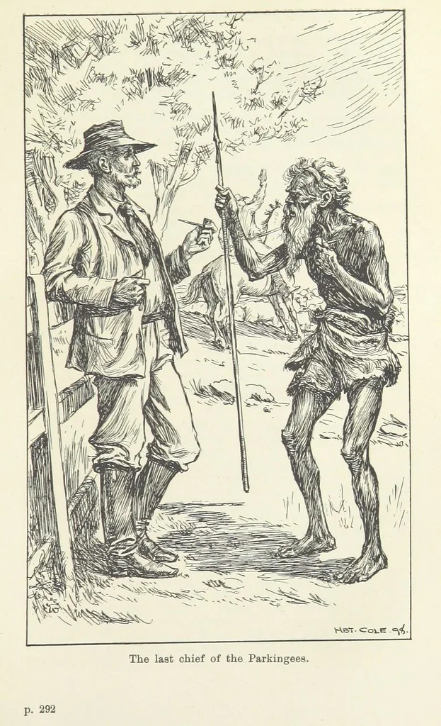 An illustration from Paving the Way. A romance of the Australian Bush, 1898, leaf 339