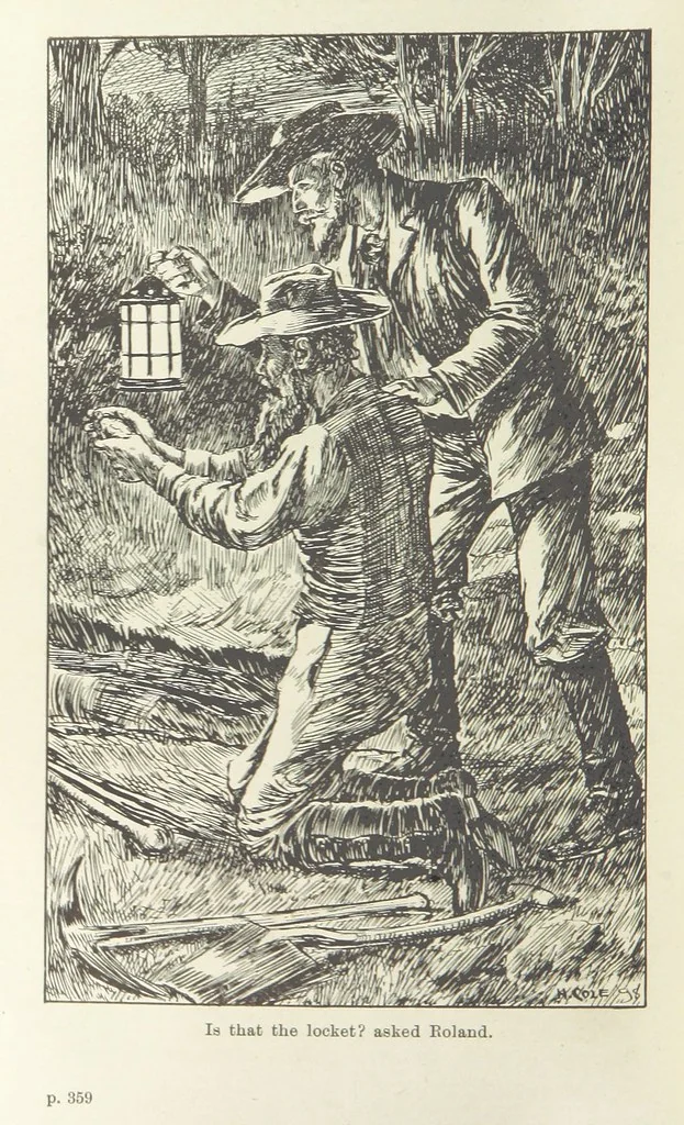 An illustration from Paving the Way. A romance of the Australian Bush, 1898, leaf 414