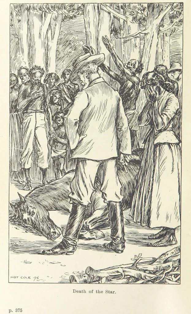 An illustration from Paving the Way. A romance of the Australian Bush, 1898, leaf 436