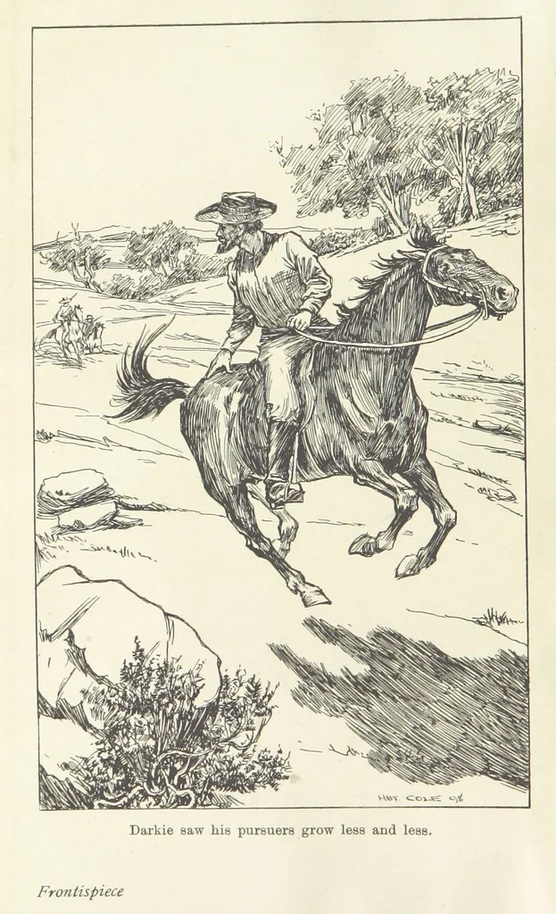 An illustration from Paving the Way. A romance of the Australian Bush, 1898, leaf 8