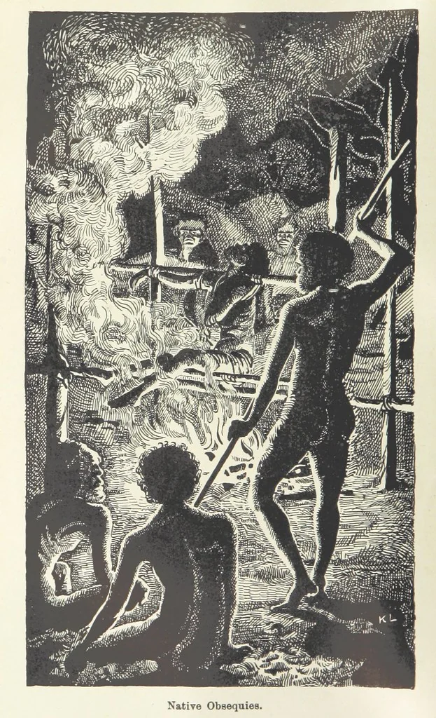 An illustration from Paving the Way. A romance of the Australian Bush, 1898, leaf 92