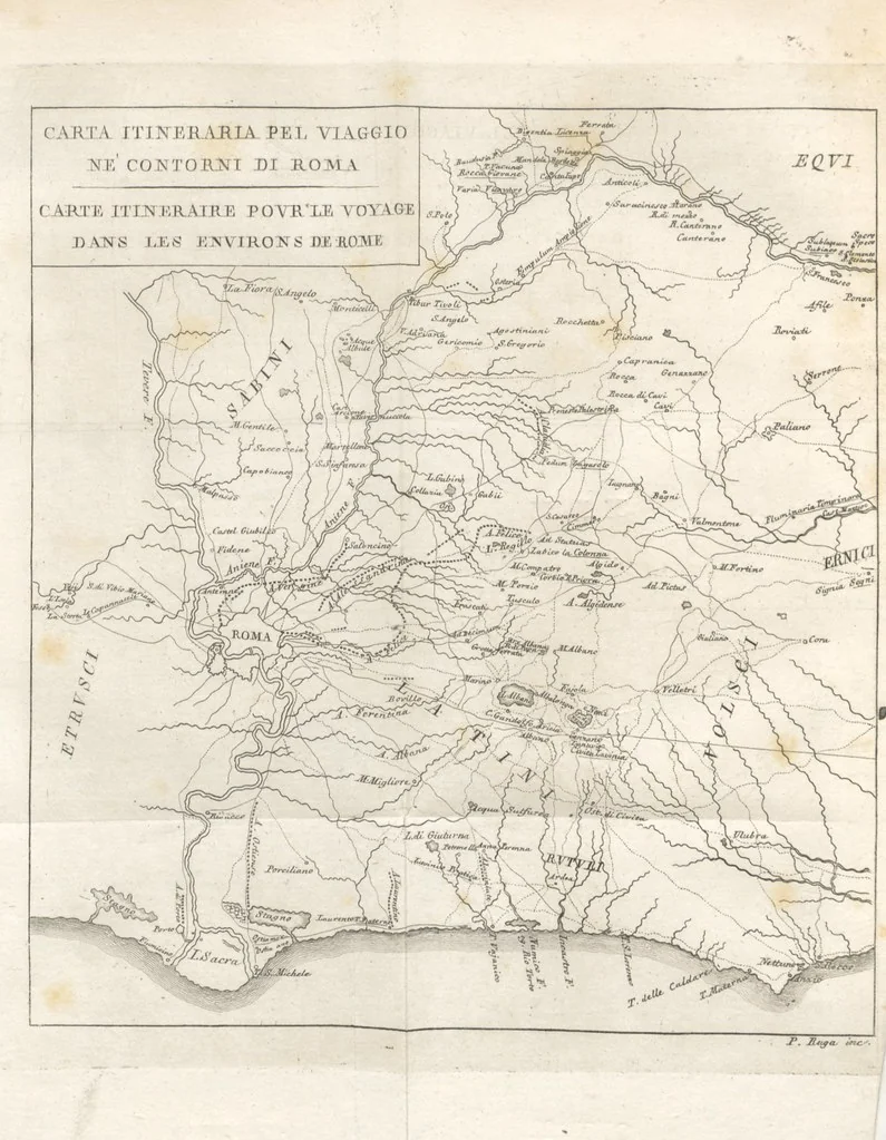 An illustration from Viaggio antiquario ne'contorni di Roma, 1819, leaf 10