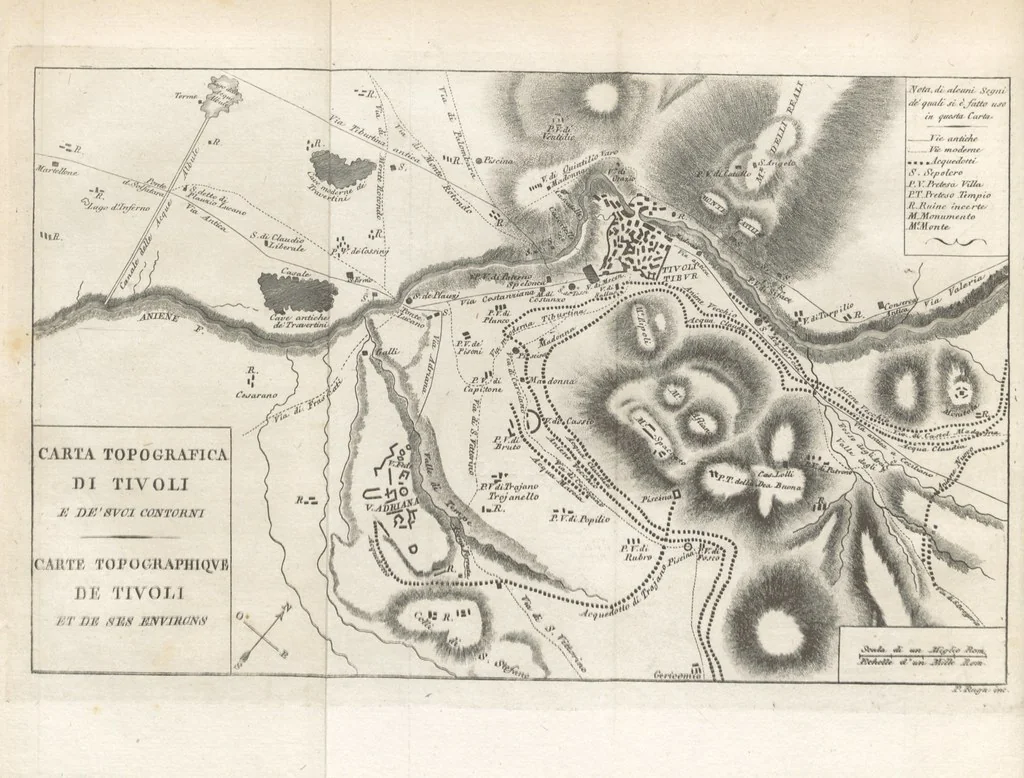 An illustration from Viaggio antiquario ne'contorni di Roma, 1819, leaf 122
