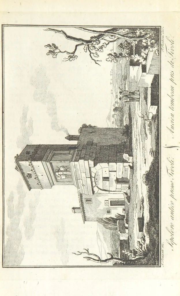 An illustration from Viaggio antiquario ne'contorni di Roma, 1819, leaf 137
