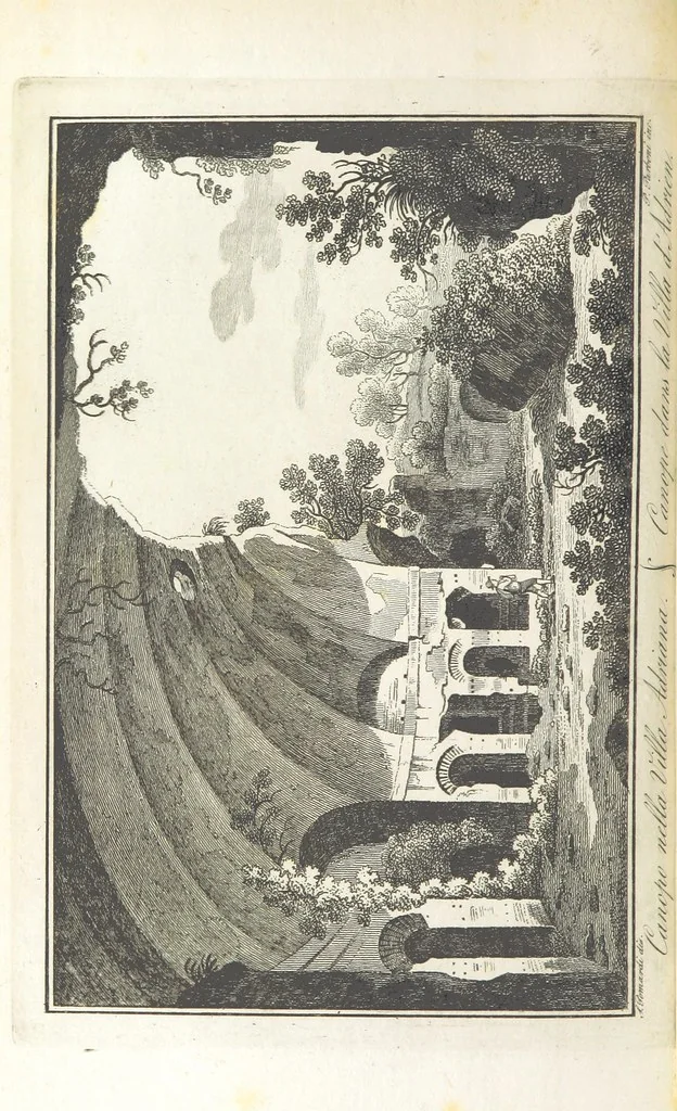 An illustration from Viaggio antiquario ne'contorni di Roma, 1819, leaf 156