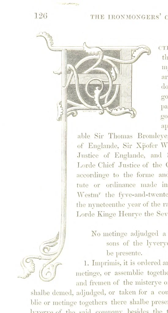 An illustration from Some account of the Worshipful Company of Ironmongers. Compiled from their own Records and other authentic sources of information, by J. N, 1851, leaf 146